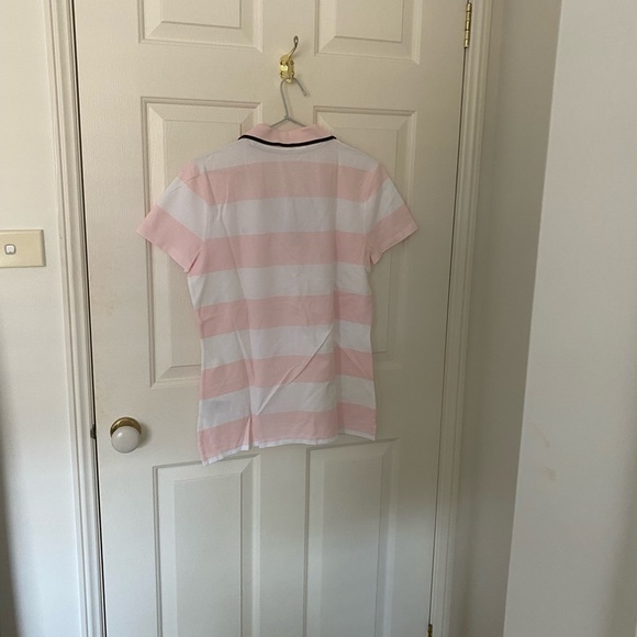 Pink and white striped Tommy Hilfiger shirt - women - Picture 3 of 3